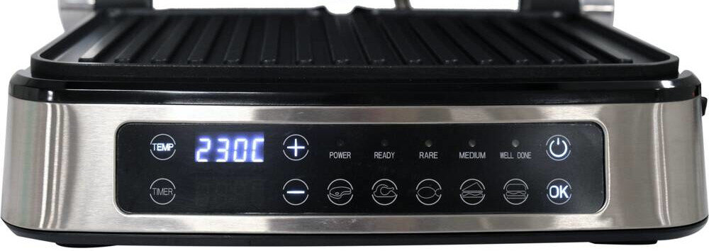 Grill elektryczny LUND 67450 temperatura regulacja zakres czasomierz kontrola proces przygotowywanie potrawy