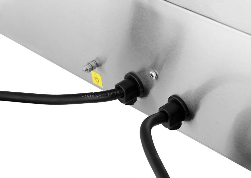 Grill elektryczny YATO YG-04588 wylacznik bryzgoszczelny zabezpieczenie przed przegrzaniem bezpieczenstwo stopki antyposlizgowe klasa izolacji elektrycznej I stopien ochrony IPX3 wysoki komfort i bezpieczne uzytkowanie