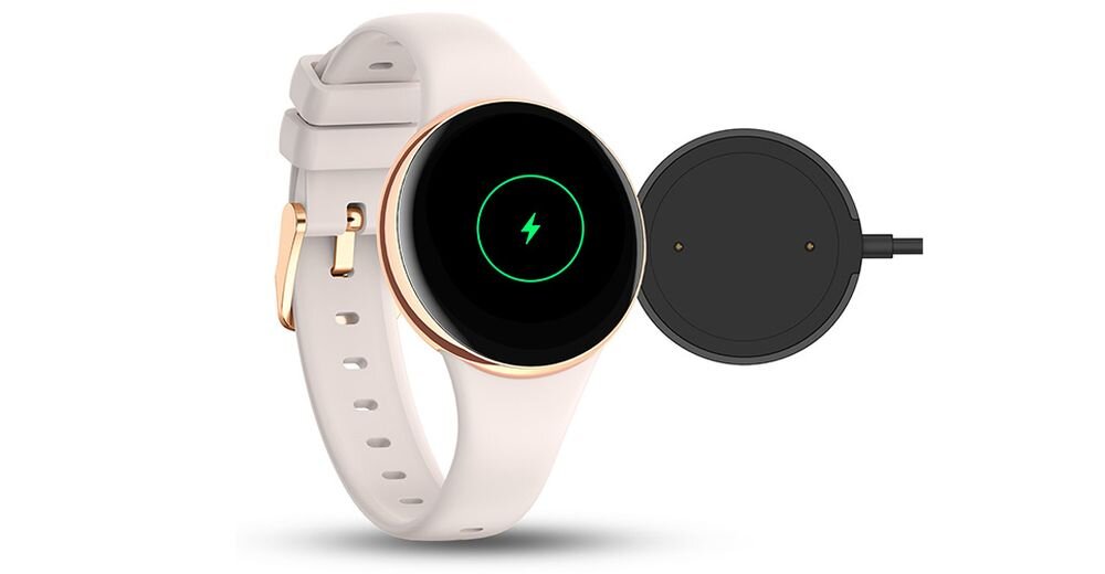 Smartwatch MANTA Livia Mini ladowanie czas akumulator