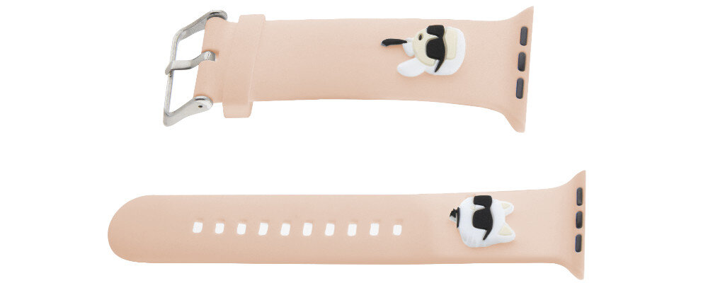 Pasek KARL LAGERFELD Karl & Choupette Heads do Apple Watch
