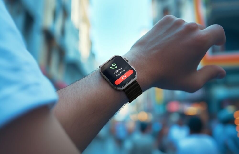 Smartwatch FOREVER Tiron SWM-300 aplikacja jezyk polaczenia powiadomienia ios android