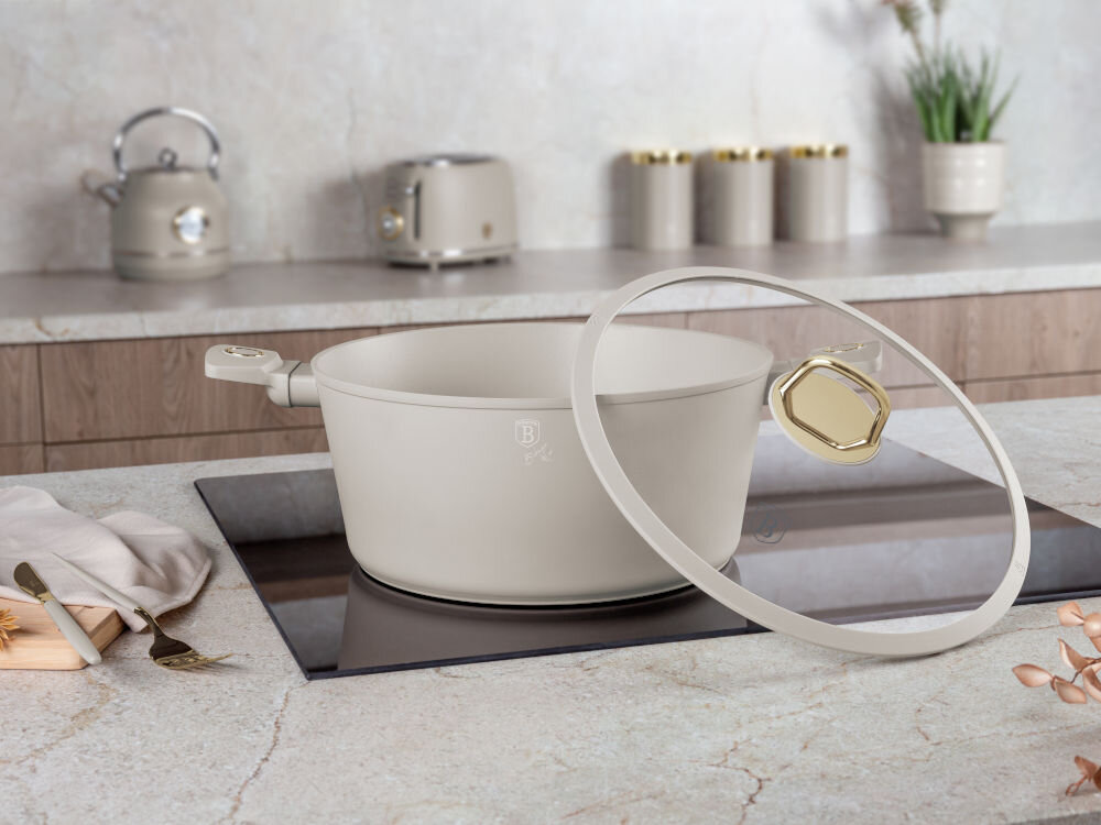 Garnek BERLINGER HAUS Sahara Collection BH-8073 30 cm miękkie zamykanie szkło hartowane silikon