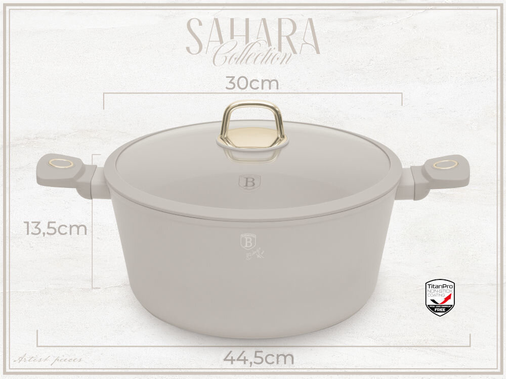 Garnek BERLINGER HAUS Sahara Collection BH-8073 30 cm wymiary pojemność
