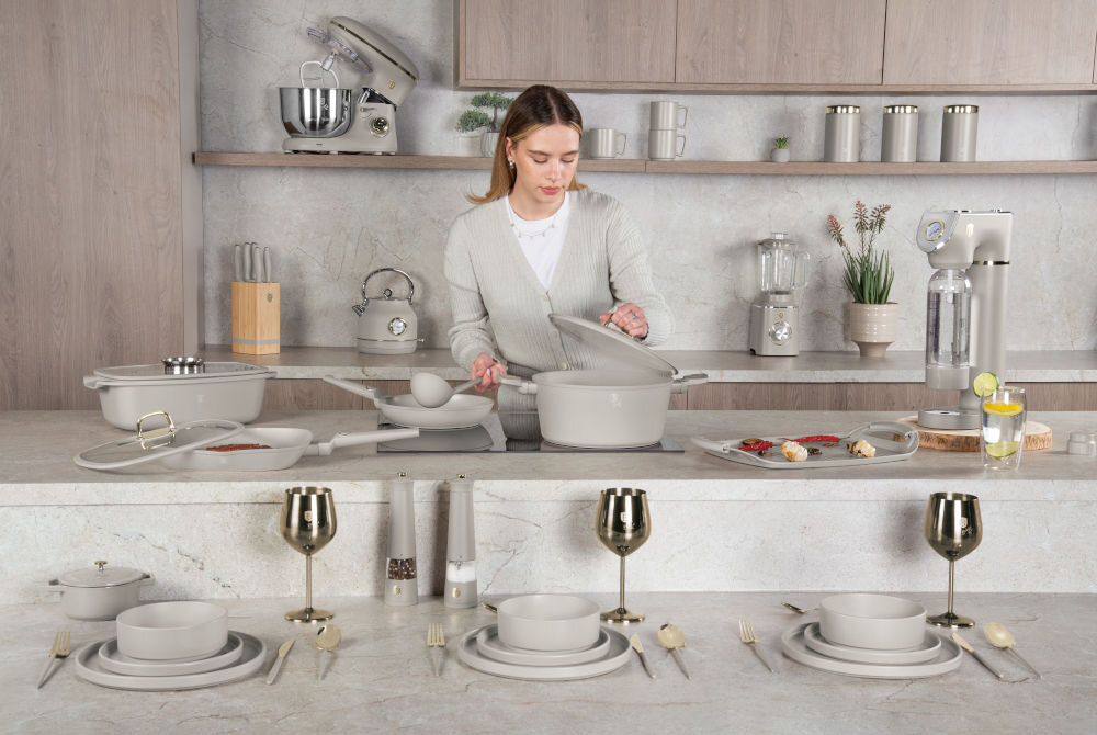 Patelnia BERLINGER HAUS Sahara Collection BH-8061 28 cm uchwyt miękki chwyt