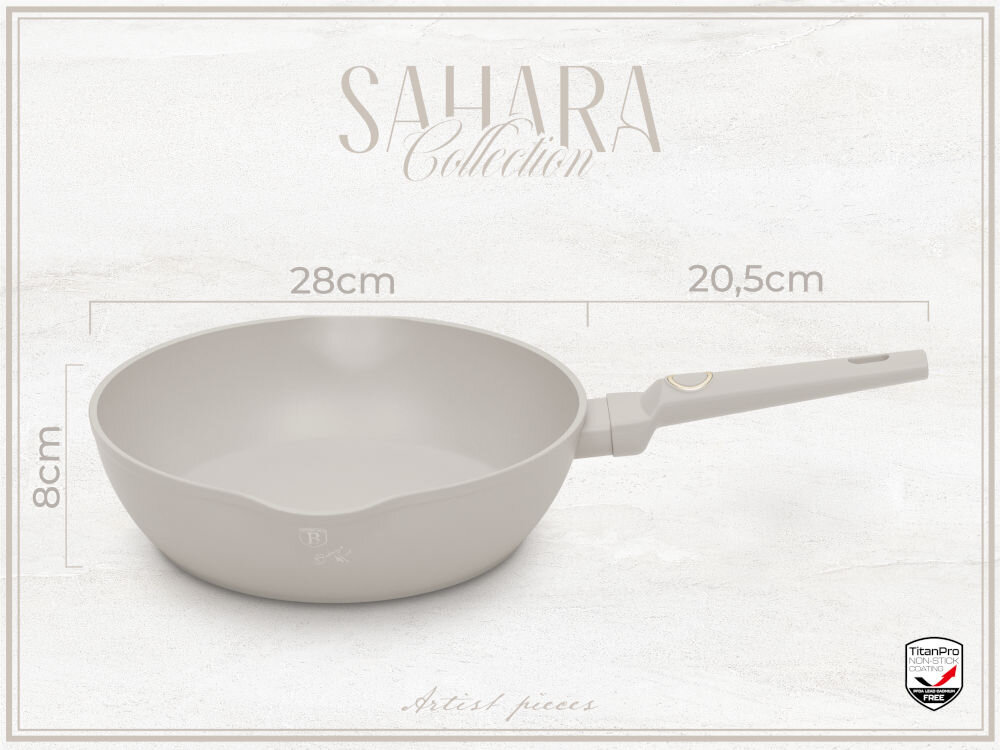 Patelnia BERLINGER HAUS Sahara Collection BH-8061 28 cm wymiary