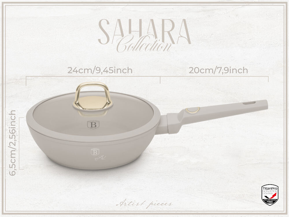 Patelnia BERLINGER HAUS Sahara Collection BH 8062 24 cm cm wymiary