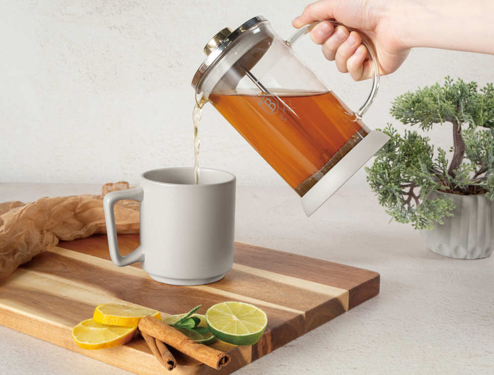 Zaparzacz BERLINGER HAUS BH-8586 zdjęcie lifestyle Kawa i herbata kawę oraz herbaty sypane, ziołowe i owocowe Pojemność 600 ml