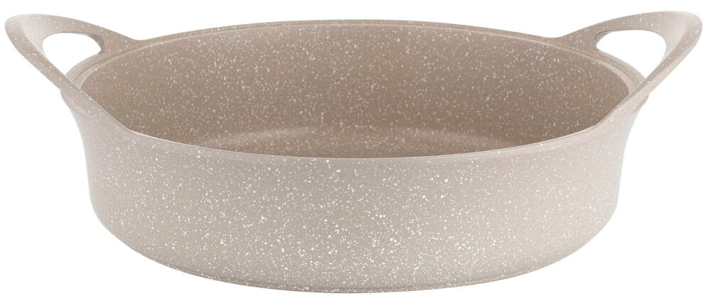 Garnek aluminiowy FLORINA Oslo 28CM 4L Kremowy garnek stojący bokiem otwarty bez przykrywki dno rączki kolor kremowy  z odlewanego aluminium solidność optymalnie przewodzi ciepło równomiernie i efektywnie gotowane potrawy szybsze przygotowywanie dań zdrowe gotowanie 