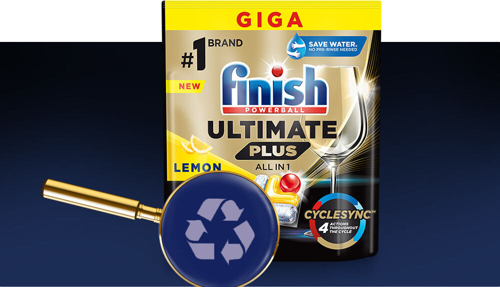 Kapsułki do zmywarek FINISH Powerball Ultimate All In 1 recykling
