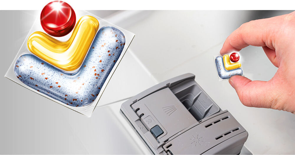 Kapsułki do zmywarek FINISH Powerball Ultimate All In 1 sposób użycia