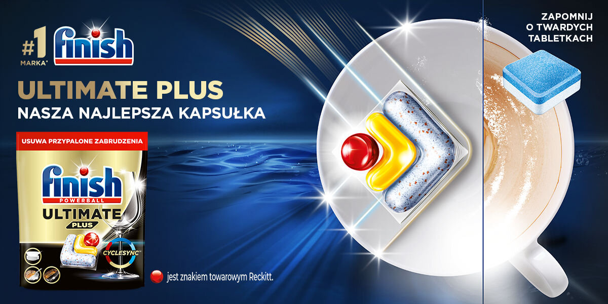 Kapsułki do zmywarek FINISH Powerball Ultimate Plus All In 1 Lemon