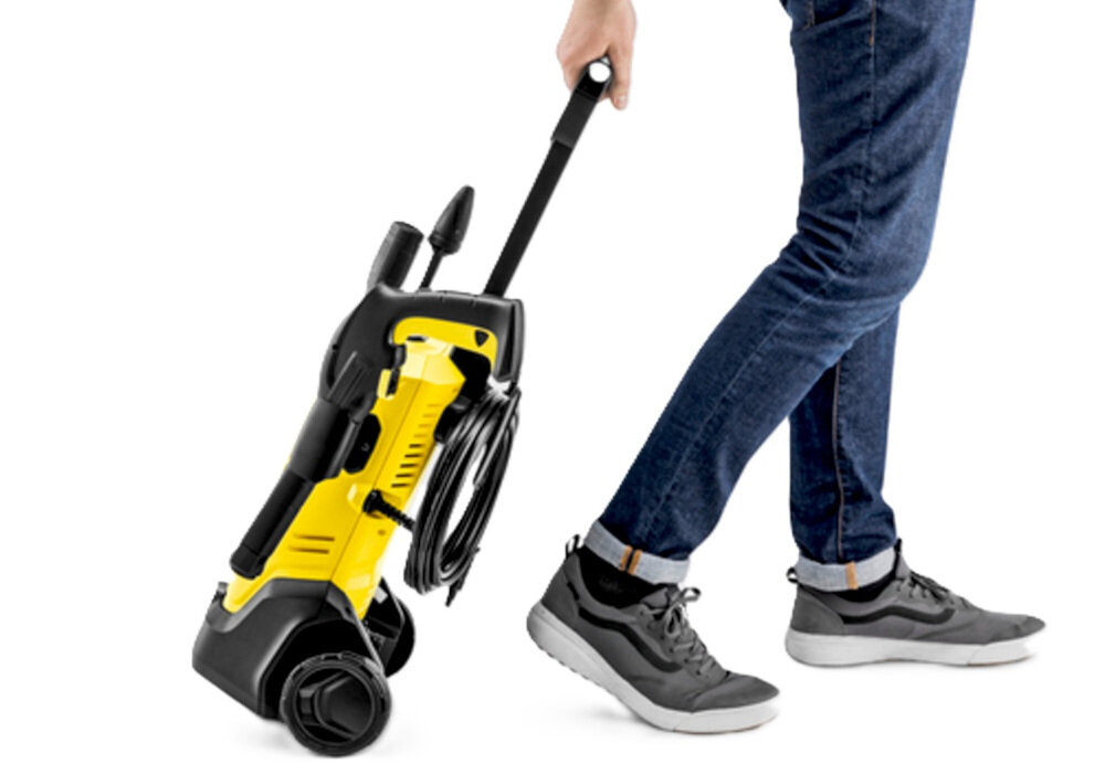 Myjka ciśnieniowa KARCHER K3 Home Modular 1.676-354.0 komfort przechowywania koła wygodny transport System Quick Connect