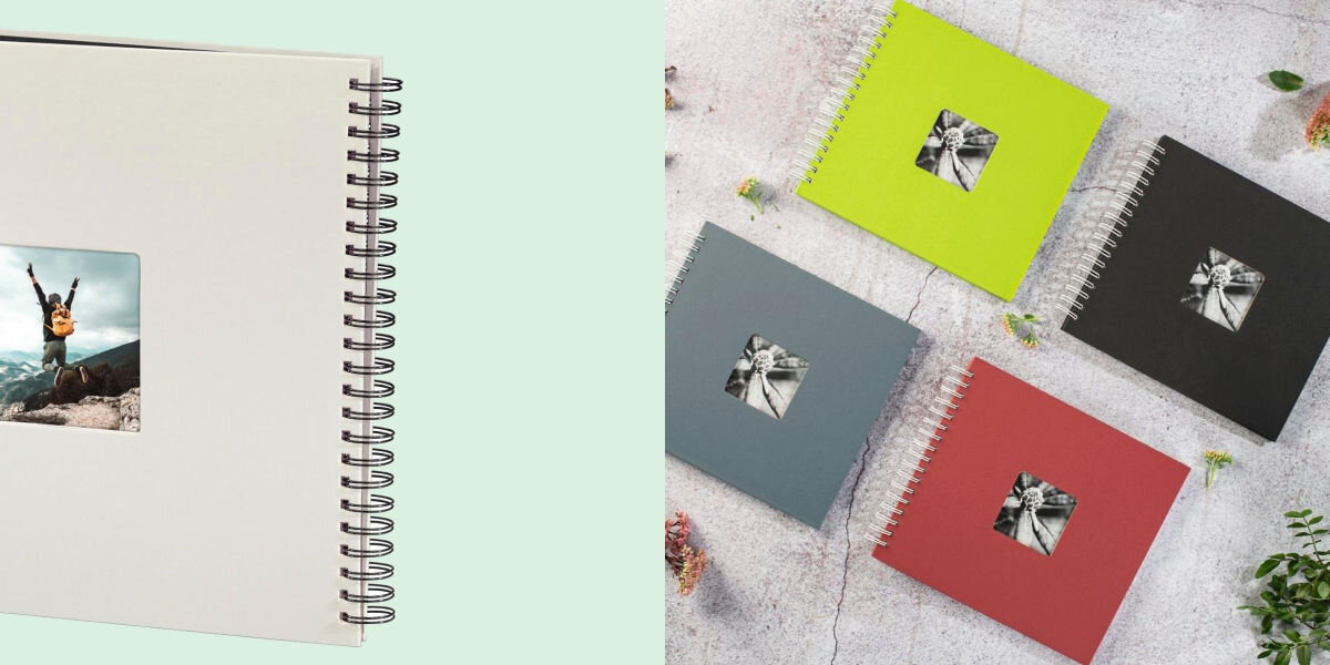 Album HAMA Fine Art Czarne kartki Biały (50 stron) ,
dopasowana spiralna oprawa, wygodny w użyciu, łatwe przewracanie stron,
zielone tło, produkt, produkt w różnych kolorach