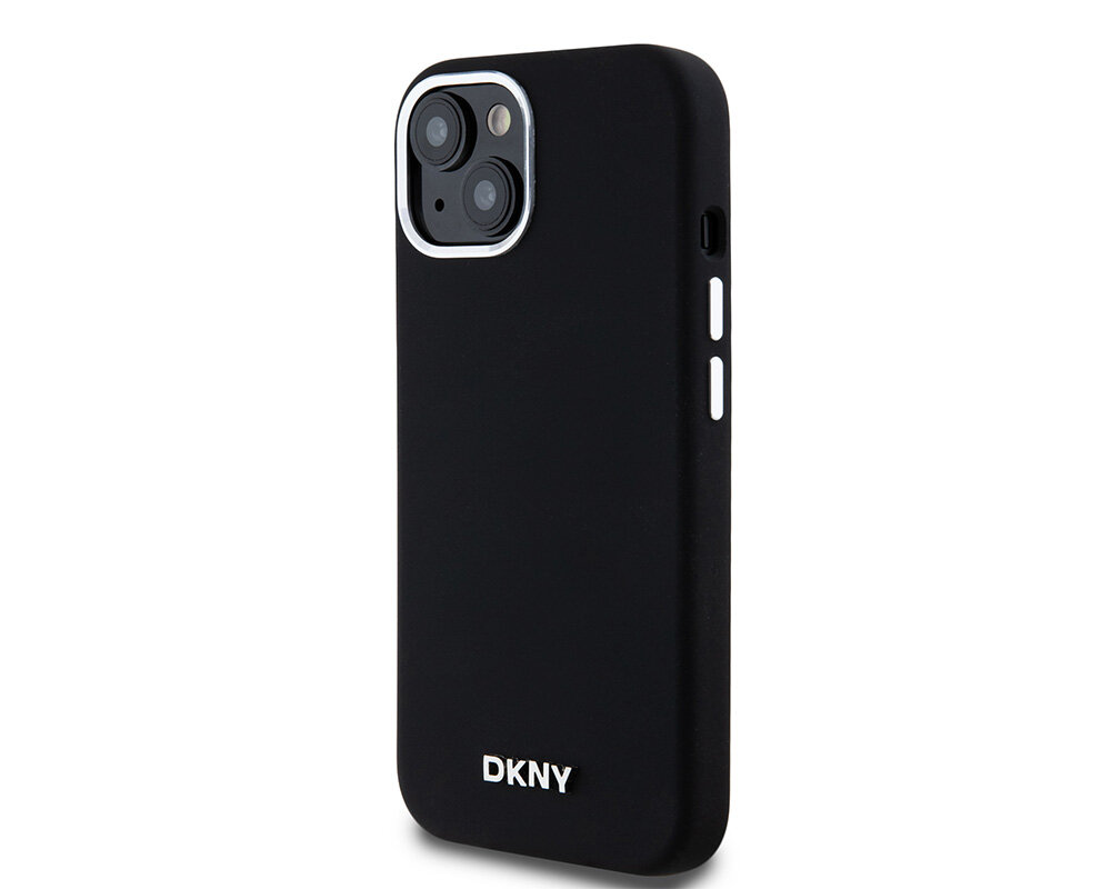 Etui DKNY Liquid Silicone Small Metal Logo Miękka powierzchnia silikonowa  pewny chwyt