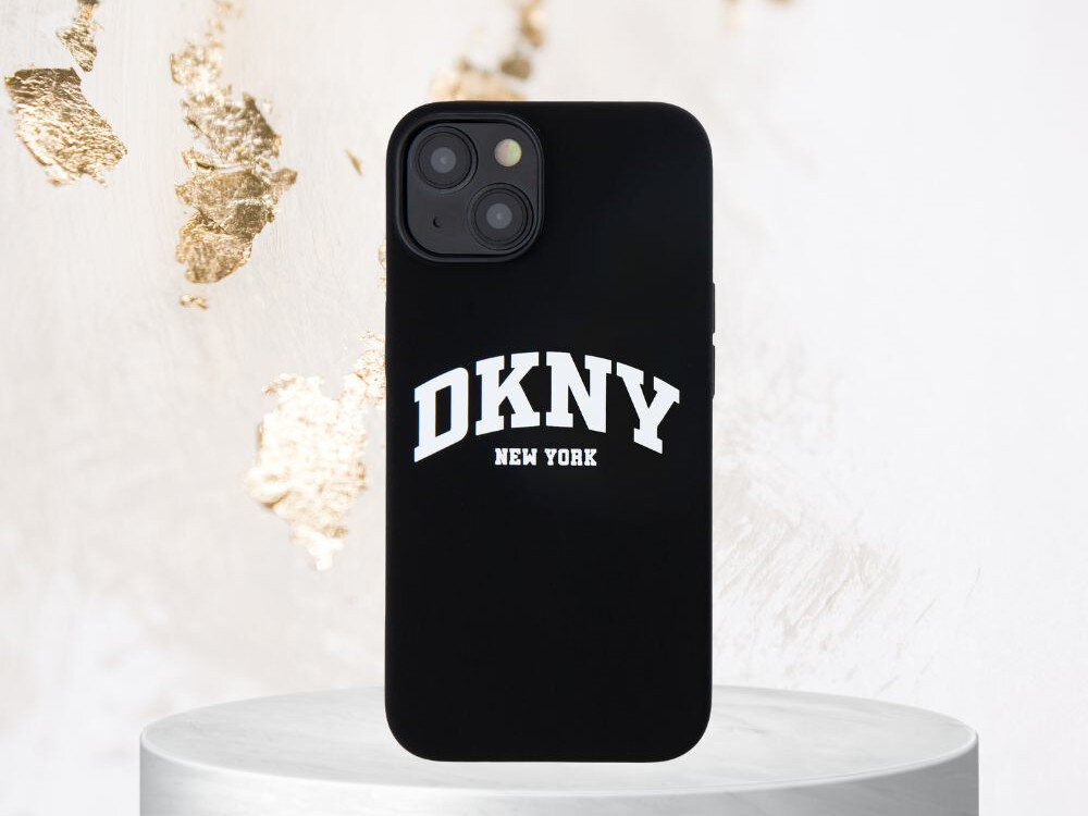 Etui DKNY Liquid Silicone White Printed Logo