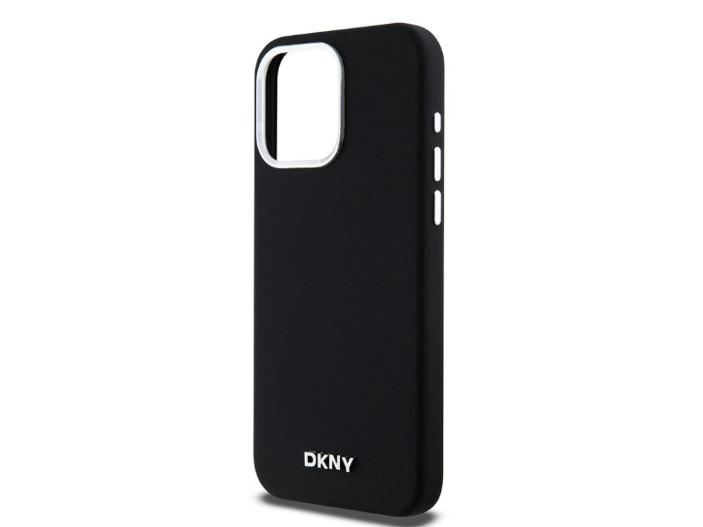Etui DKNY Liquid Silicone Small Metal Logo elegancję, minimalizm oraz wysoką jakość wykonania