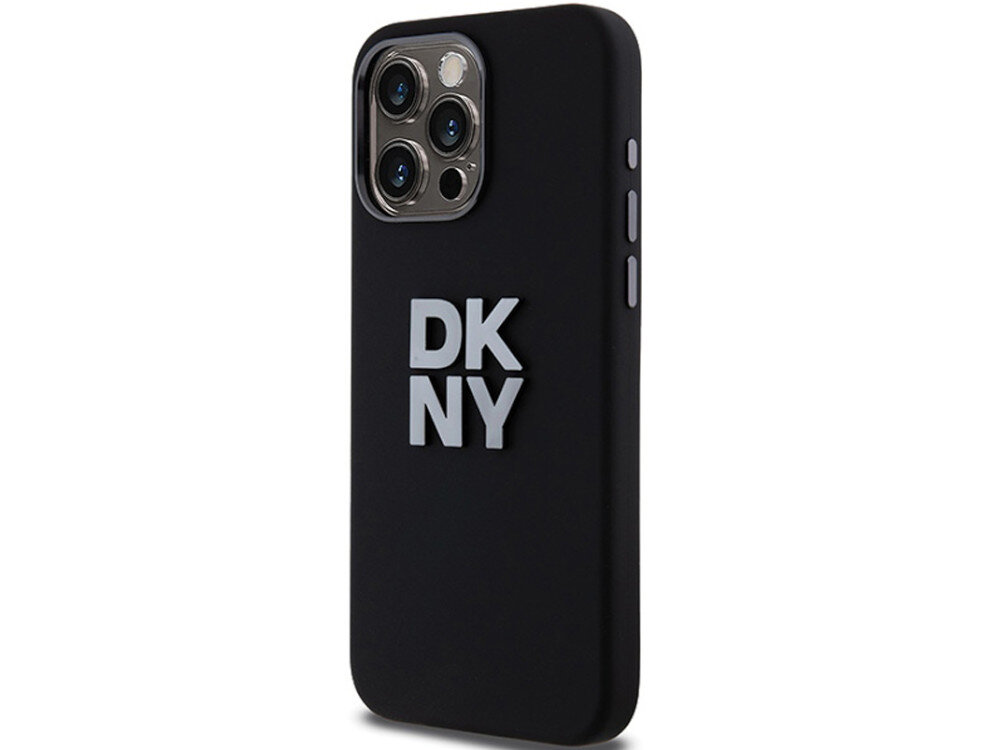 Etui DKNY Liquid Silicone Metal Logo Duże, metalowe logo marki DKNY