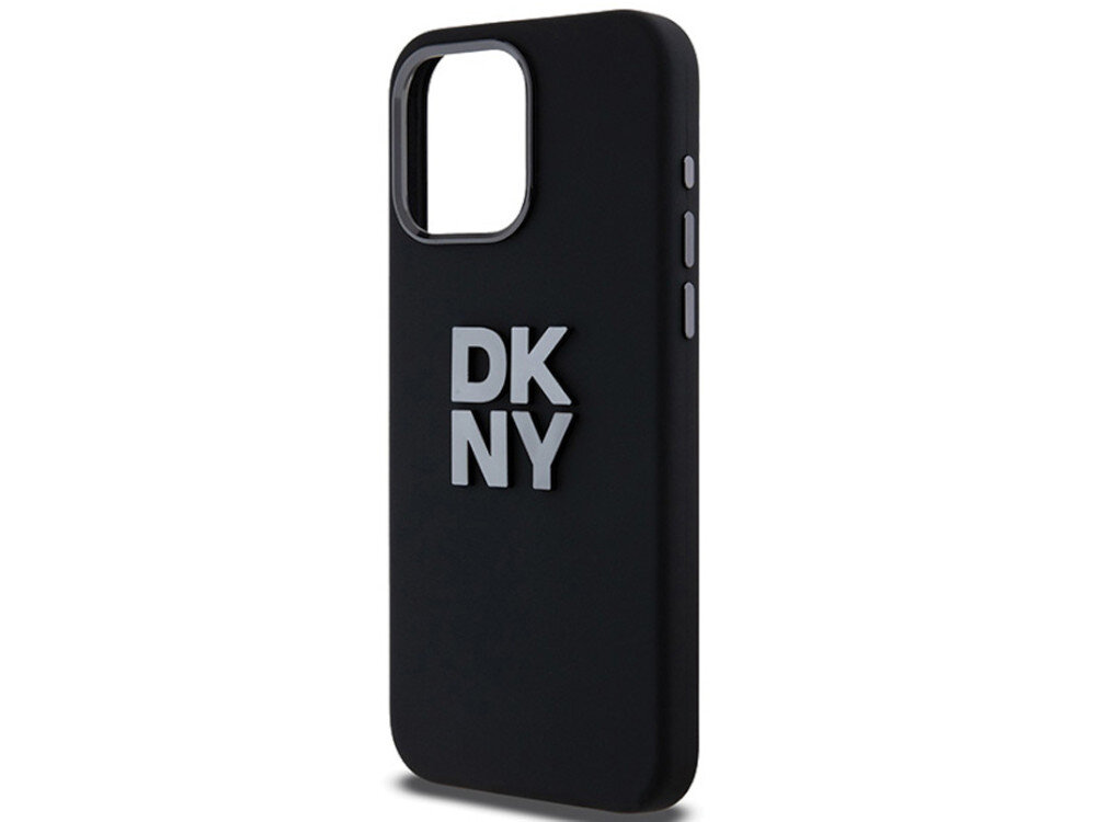 Etui DKNY Liquid Silicone Metal Logo TPU, PC i silikonu aksamitną fakturę bezpieczeństwo