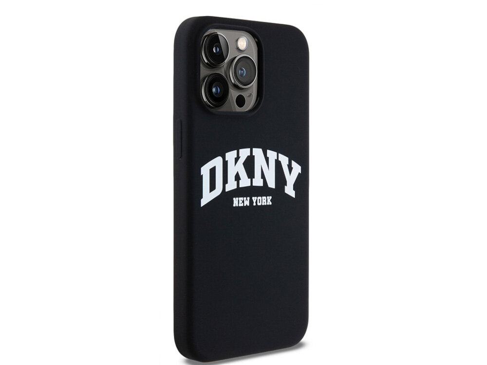 Etui DKNY Liquid Silicone White Printed Logo precyzyjnie dopasowane skutecznie amortyzować ewentualne upadki pełny dostęp do portów i przycisków poliuretanu odporność