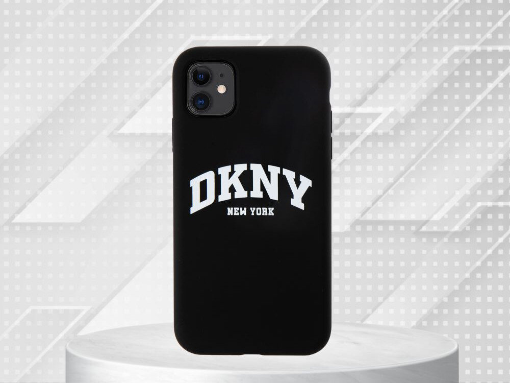 Etui DKNY Liquid Silicone White Printed Logo