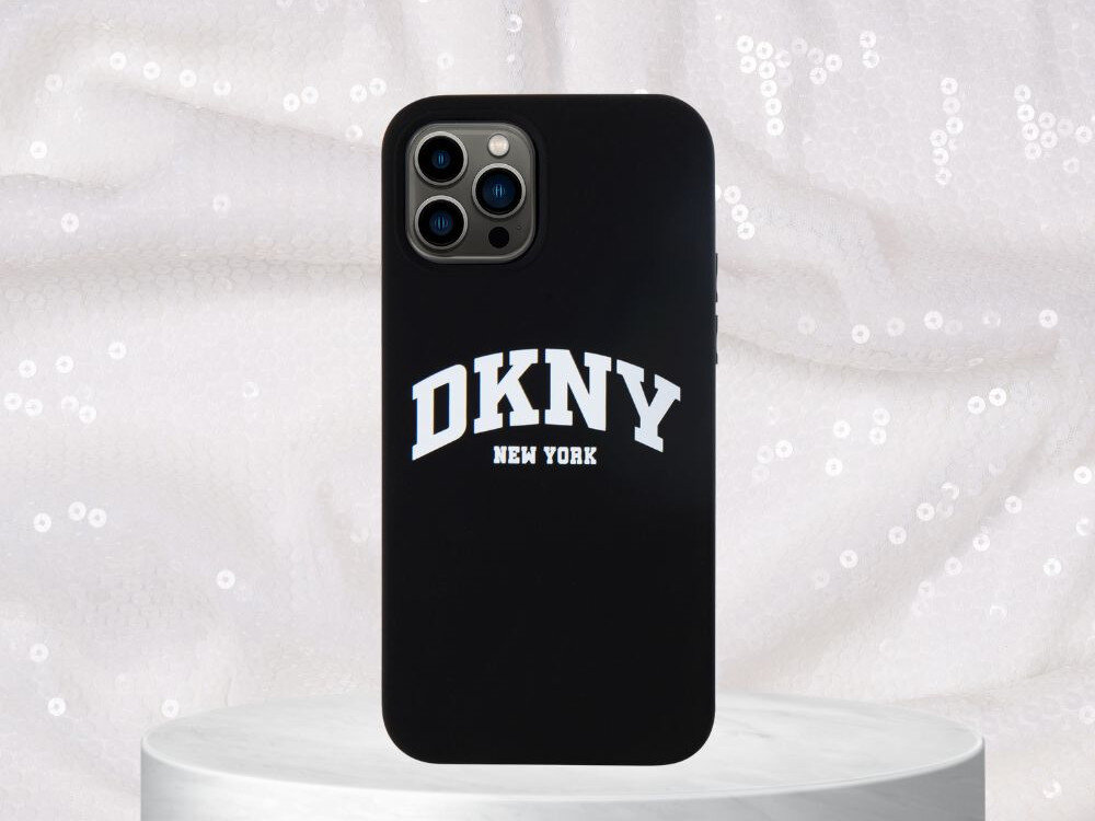 Etui DKNY Liquid Silicone White Printed Logo