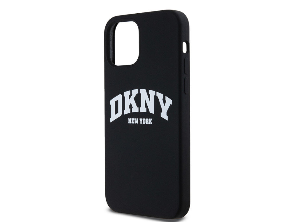 Etui DKNY Liquid Silicone White Printed Logo dla miłośników sportowego stylu i nowojorskiej atmosfery TPU, PC oraz silikonu trwałości i funkcjonalności