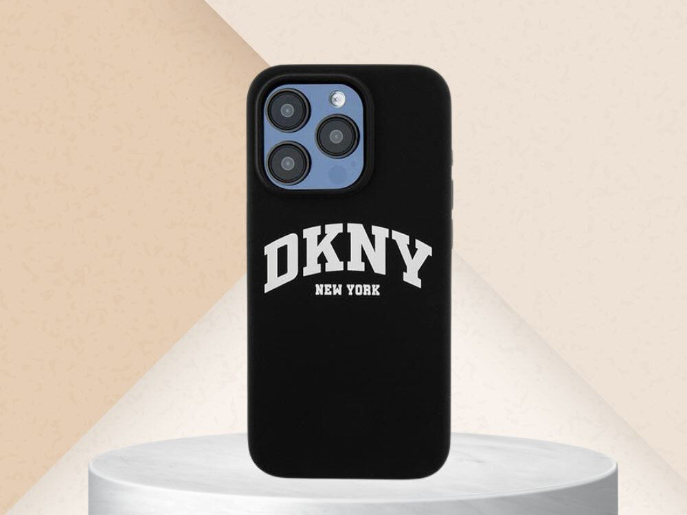 Etui DKNY Liquid Silicone White Printed Logo 