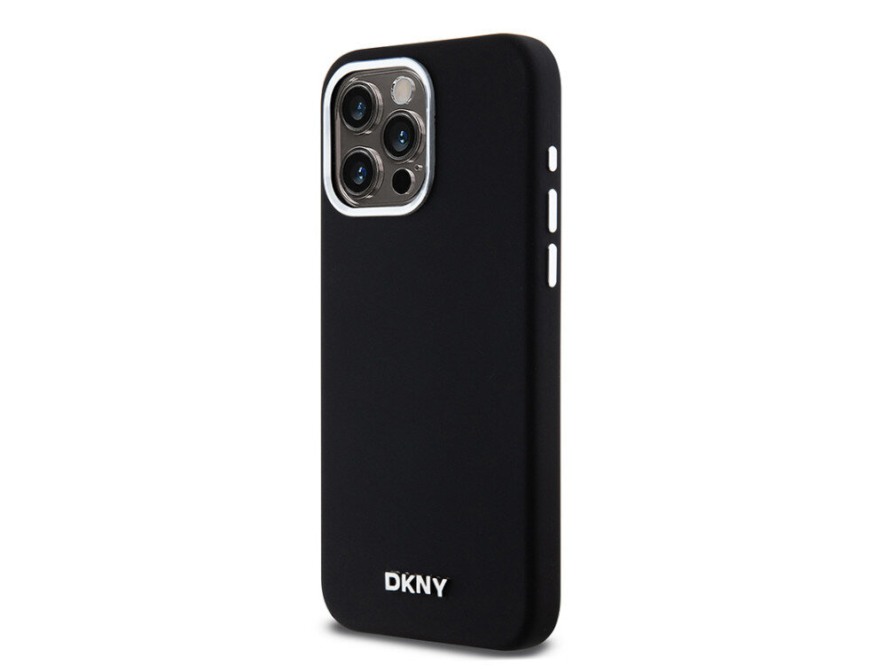 Etui DKNY Liquid Silicone Small Metal Logo Miękka powierzchnia silikonowa pewny chwyt