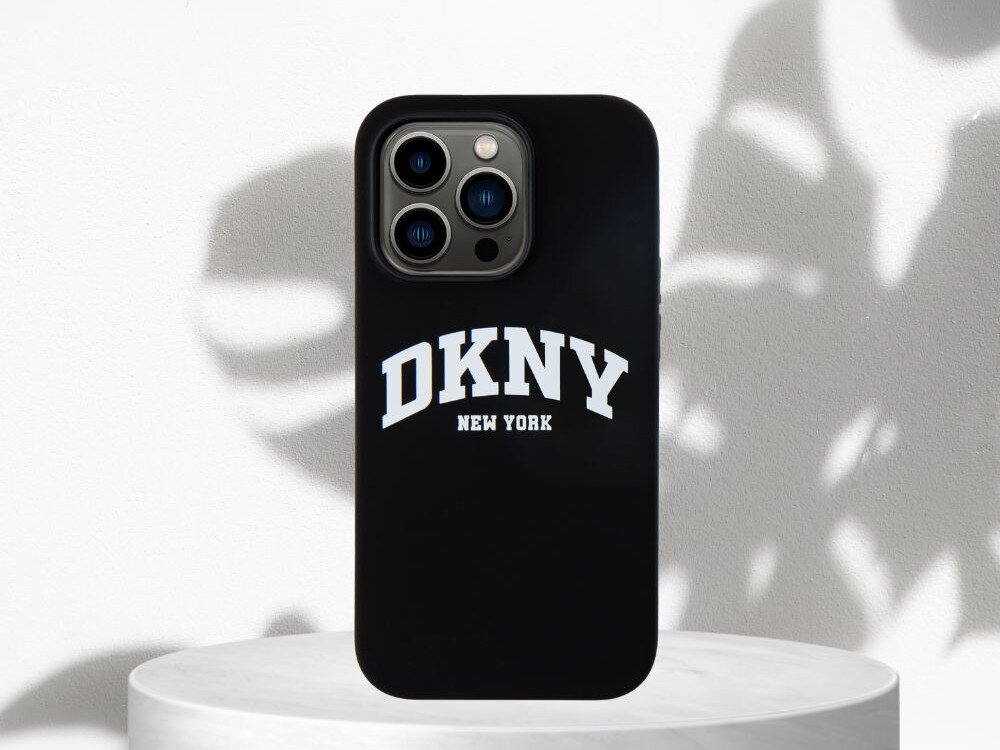 Etui DKNY Liquid Silicone White Printed Logo 