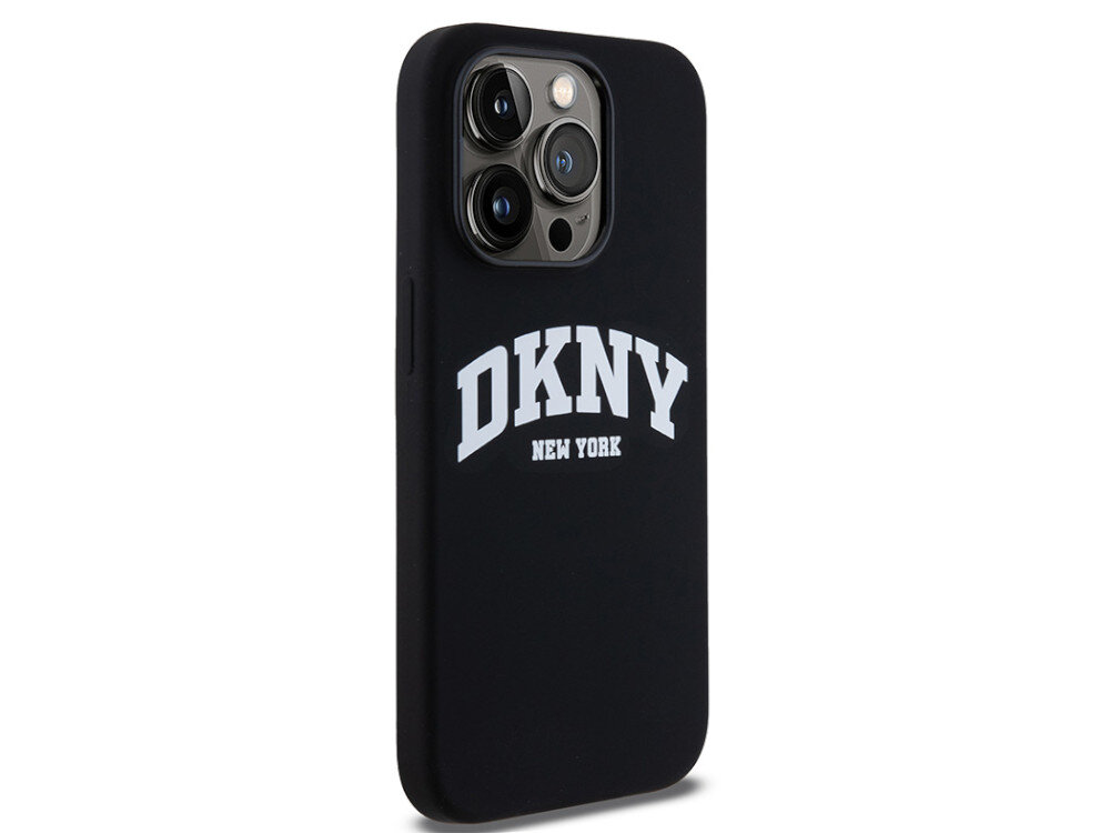 Etui DKNY Liquid Silicone White Printed Logo precyzyjnie dopasowane skutecznie amortyzować ewentualne upadki pełny dostęp do portów i przycisków poliuretanu odporność