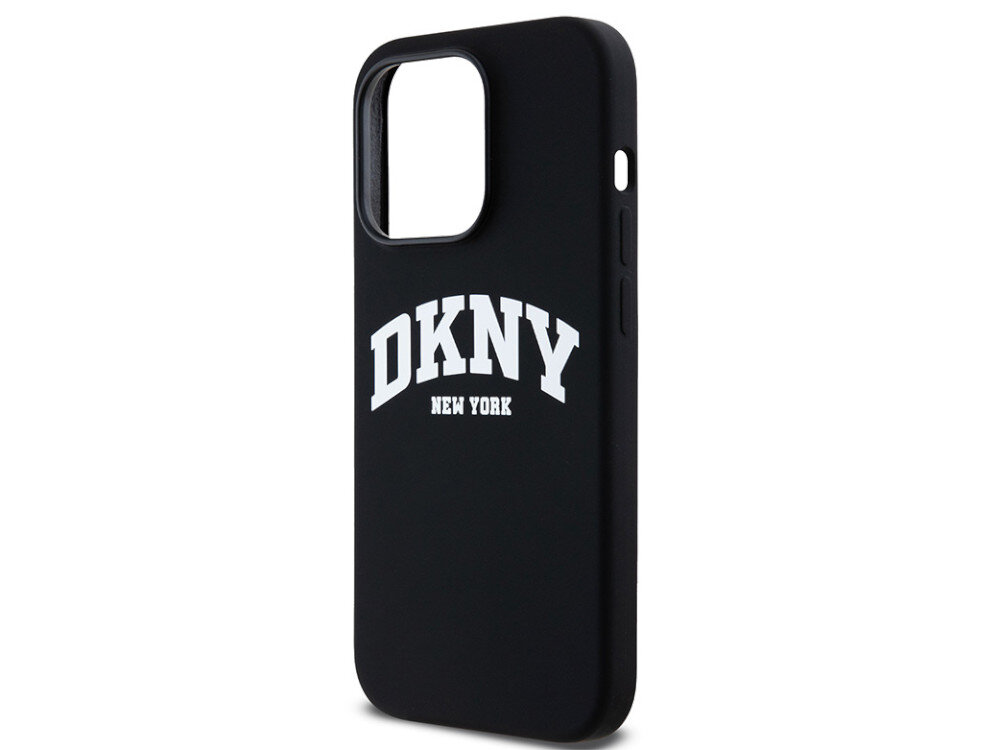 Etui DKNY Liquid Silicone White Printed Logo dla miłośników sportowego stylu i nowojorskiej atmosfery TPU, PC oraz silikonu trwałości i funkcjonalności