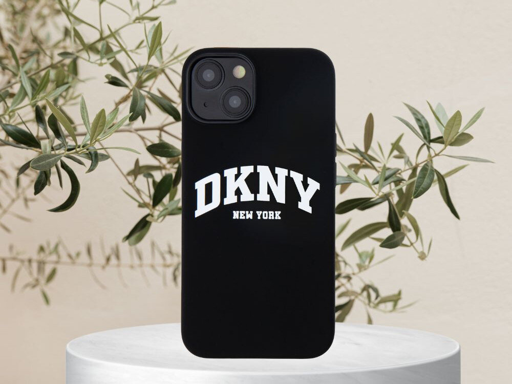 Etui DKNY Liquid Silicone White Printed Logo