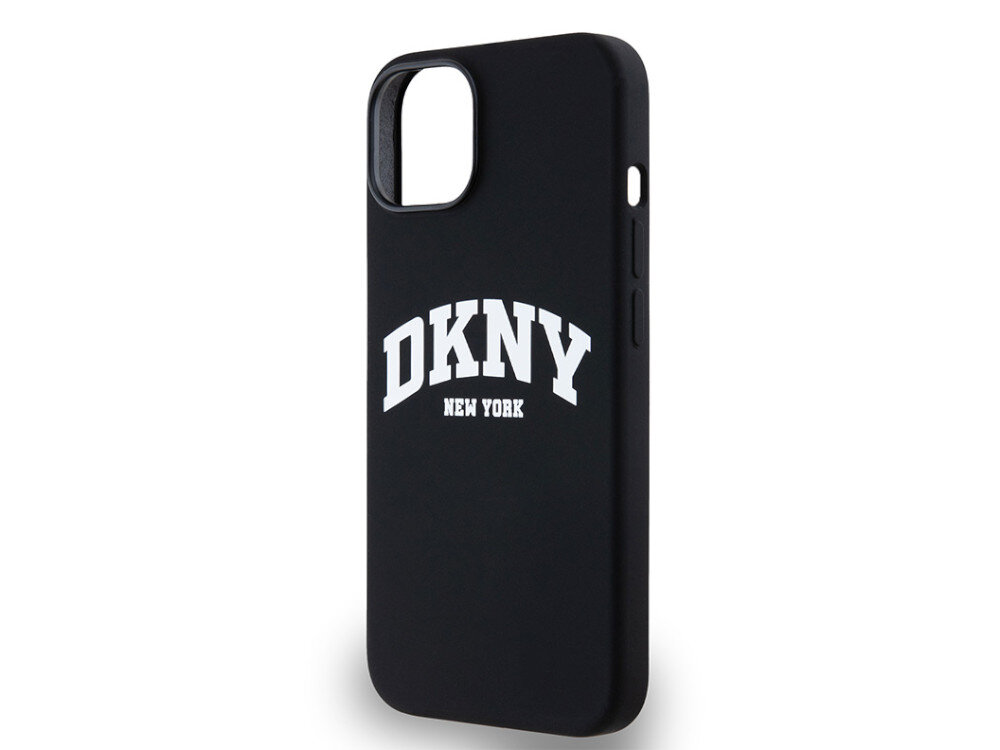 Etui DKNY Liquid Silicone White Printed Logo dla miłośników sportowego stylu i nowojorskiej atmosfery TPU, PC oraz silikonu trwałości i funkcjonalności
