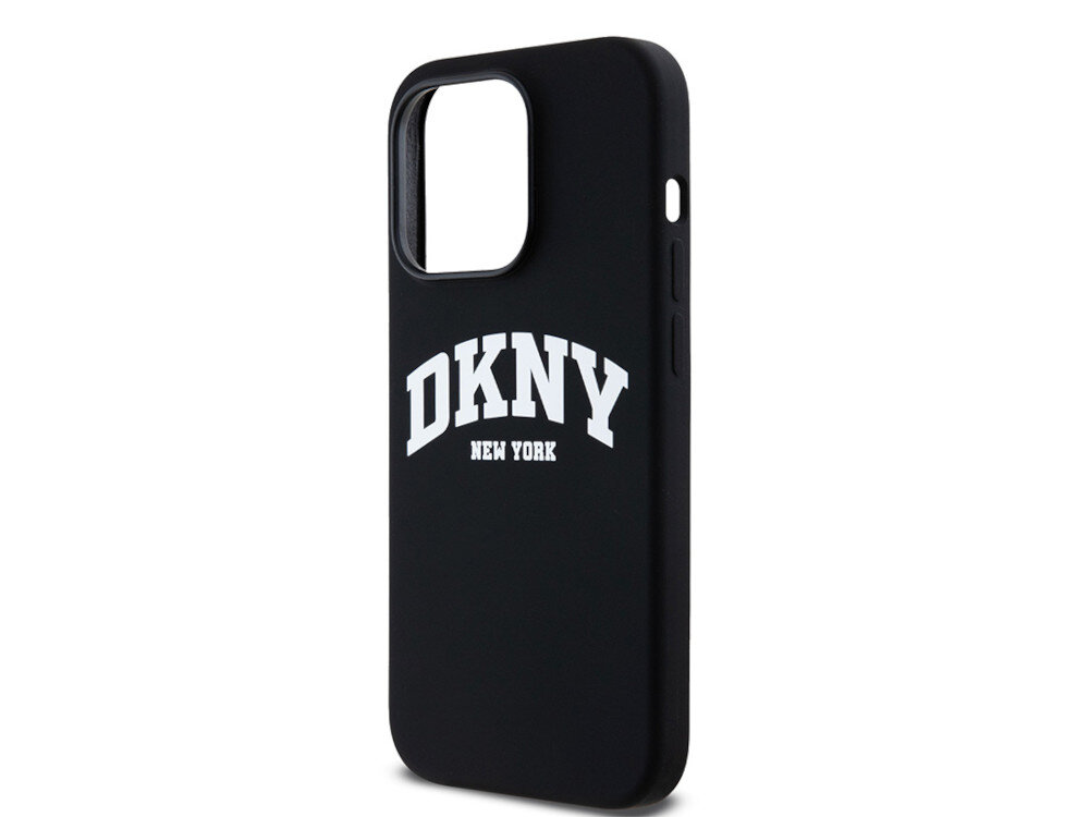 Etui DKNY Liquid Silicone White Printed Logo dla miłośników sportowego stylu i nowojorskiej atmosfery TPU, PC oraz silikonu trwałości i funkcjonalności