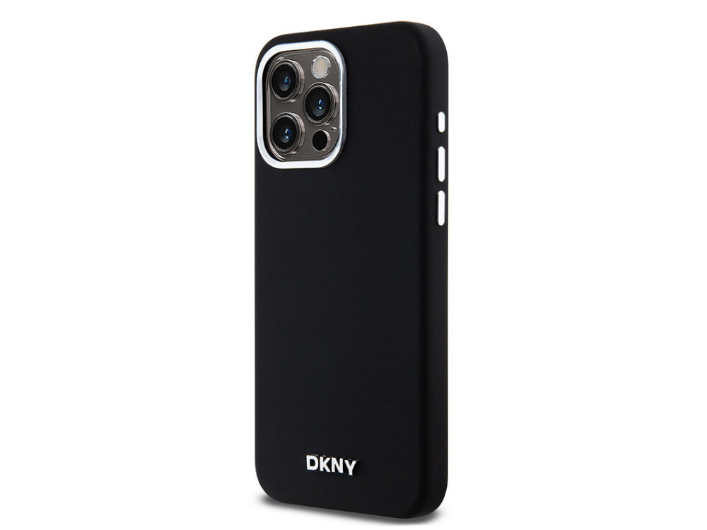 Etui DKNY Liquid Silicone Small Metal Logo Miękka powierzchnia silikonowa pewny chwyt