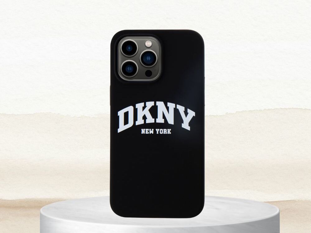 Etui DKNY Liquid Silicone White Printed Logo 