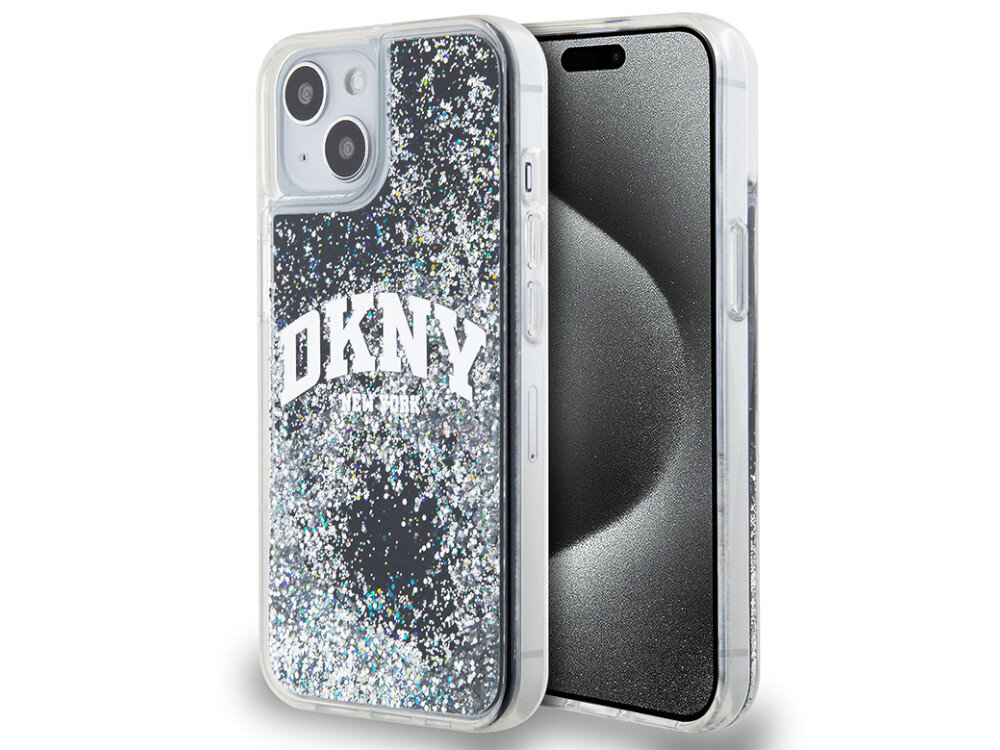 Etui DKNY Liquid Glitter Big Logo Wypełnione brokatem magię nocnych ulic Nowego Jorku logo marki