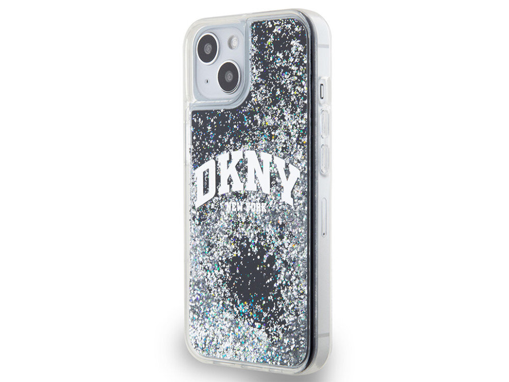 Etui DKNY Liquid Glitter Big Logo idealnie przylega do Twojego telefonu skutecznie amortyzuje wstrząsy