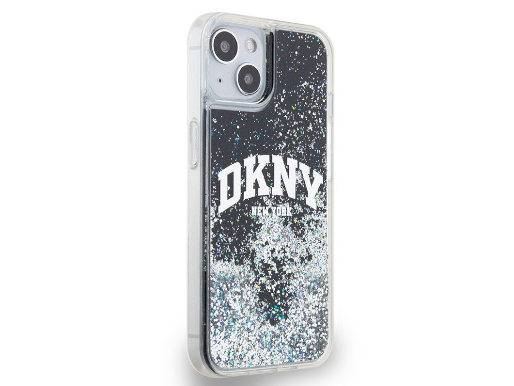 Etui DKNY Liquid Glitter Big Logo TPU (termoplastyczny poliuretan) i PC (poliwęglan) elastyczne boki chroniąc ramkę urządzenia