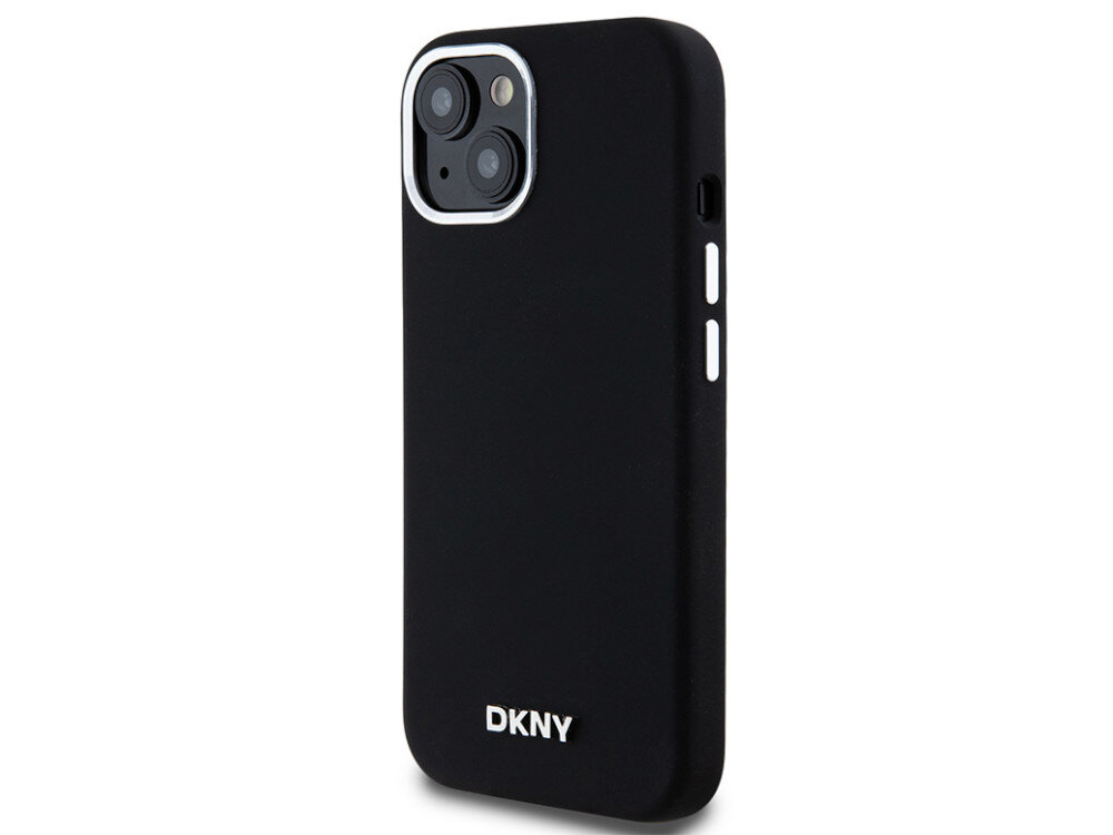 Etui DKNY Liquid Silicone Small Metal Logo Miękka powierzchnia silikonowa  pewny chwyt