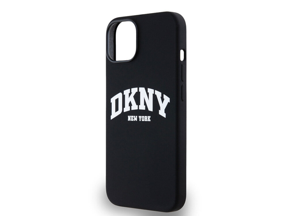 Etui DKNY Liquid Silicone White Printed Logo dla miłośników sportowego stylu i nowojorskiej atmosfery TPU, PC oraz silikonu trwałości i funkcjonalności