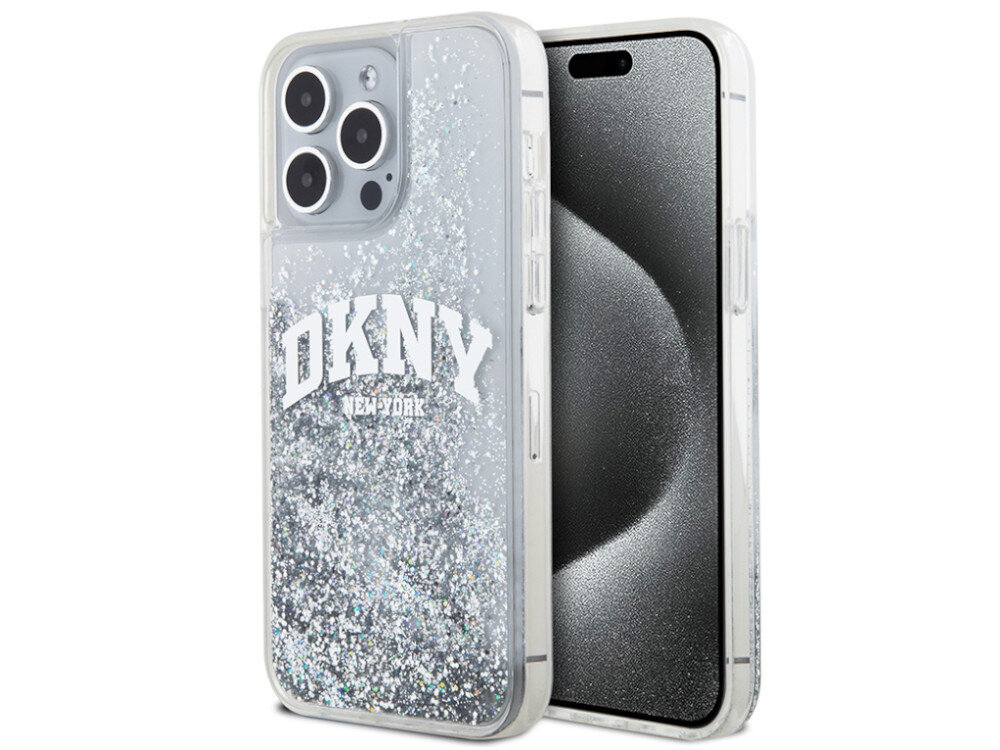 Etui DKNY Liquid Glitter Big Logo Wypełnione brokatem magię nocnych ulic Nowego Jorku logo marki