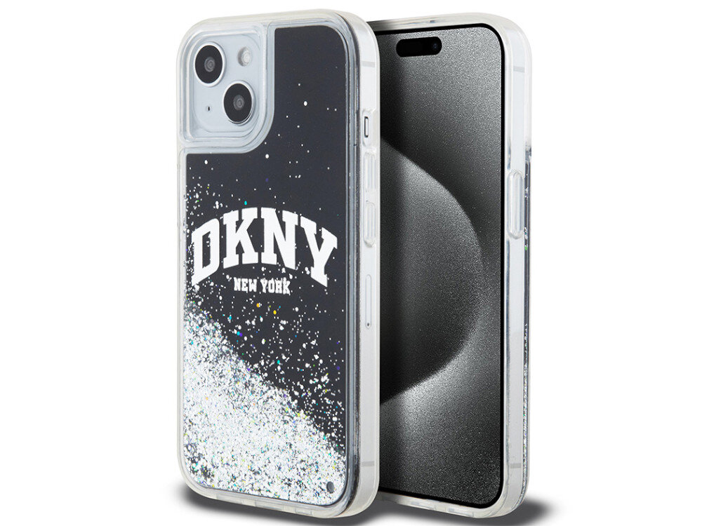 Etui DKNY Liquid Glitter Big Logo Wypełnione brokatem magię nocnych ulic Nowego Jorku logo marki