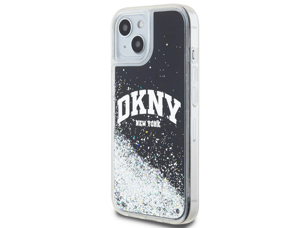 Etui DKNY Liquid Glitter Big Logo idealnie przylega do Twojego telefonu skutecznie amortyzuje wstrząsy