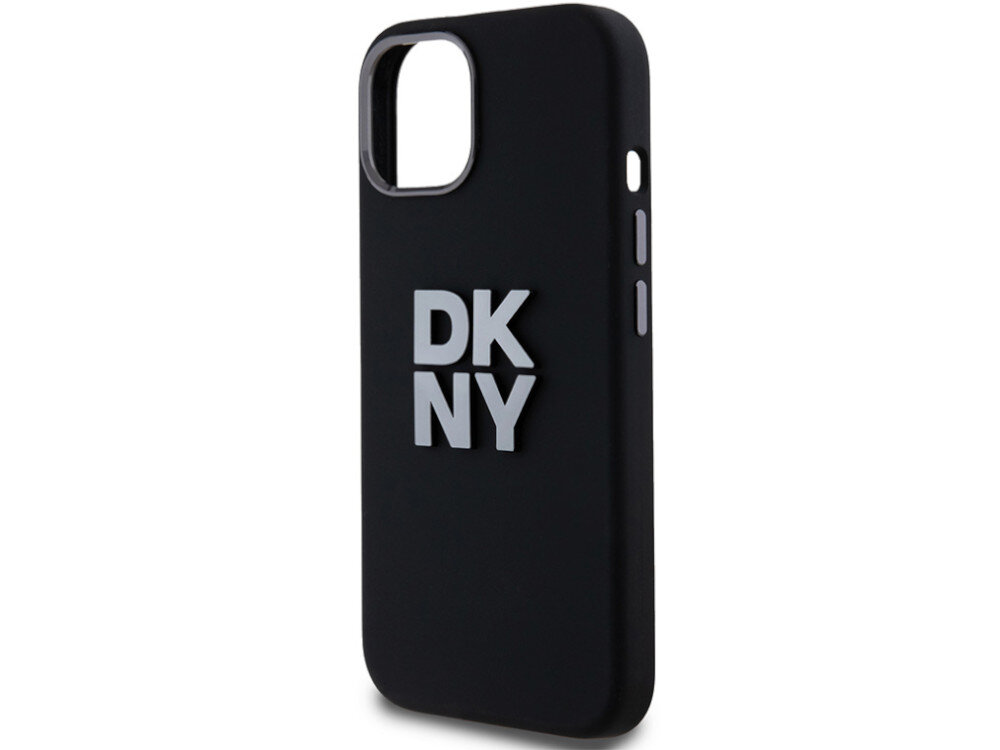 Etui DKNY Liquid Silicone Metal Logo TPU, PC i silikonu aksamitną fakturę bezpieczeństwo
