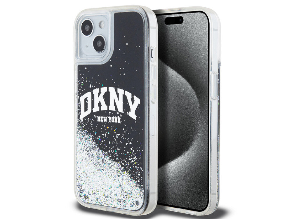Etui DKNY Liquid Glitter Big Logo Wypełnione brokatem magię nocnych ulic Nowego Jorku logo marki