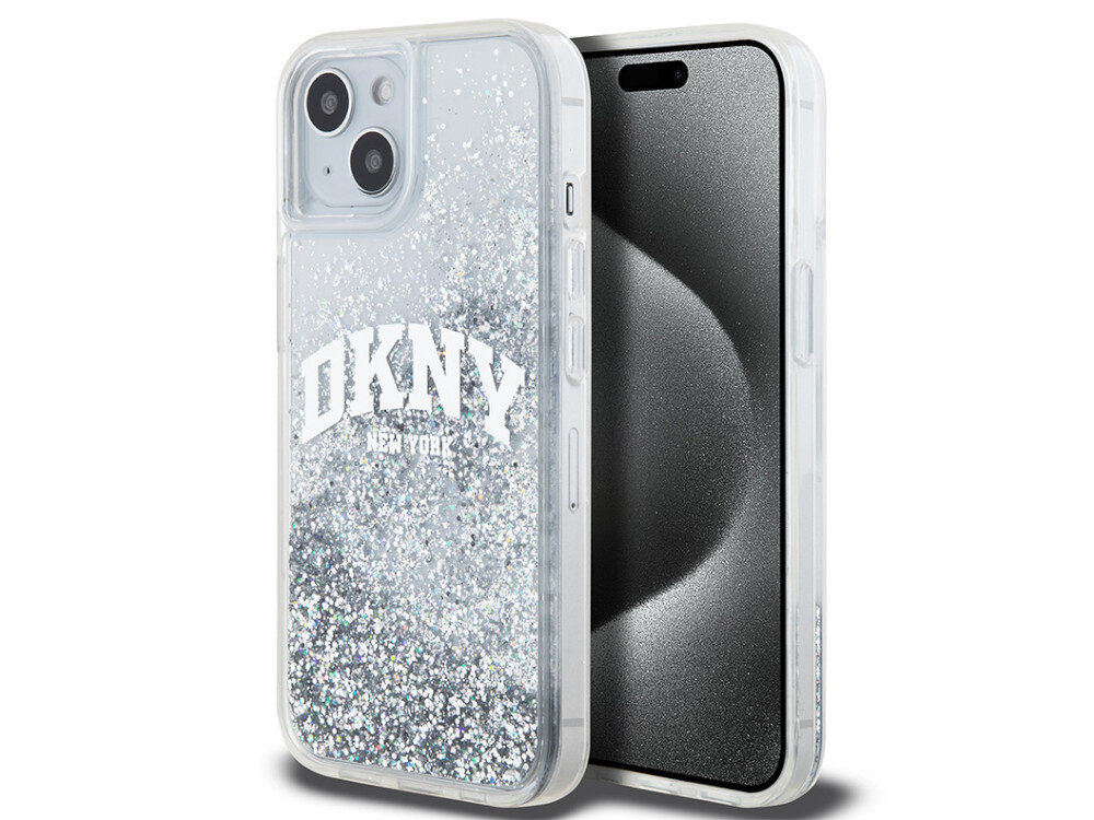 Etui DKNY Liquid Glitter Big Logo Wypełnione brokatem magię nocnych ulic Nowego Jorku logo marki