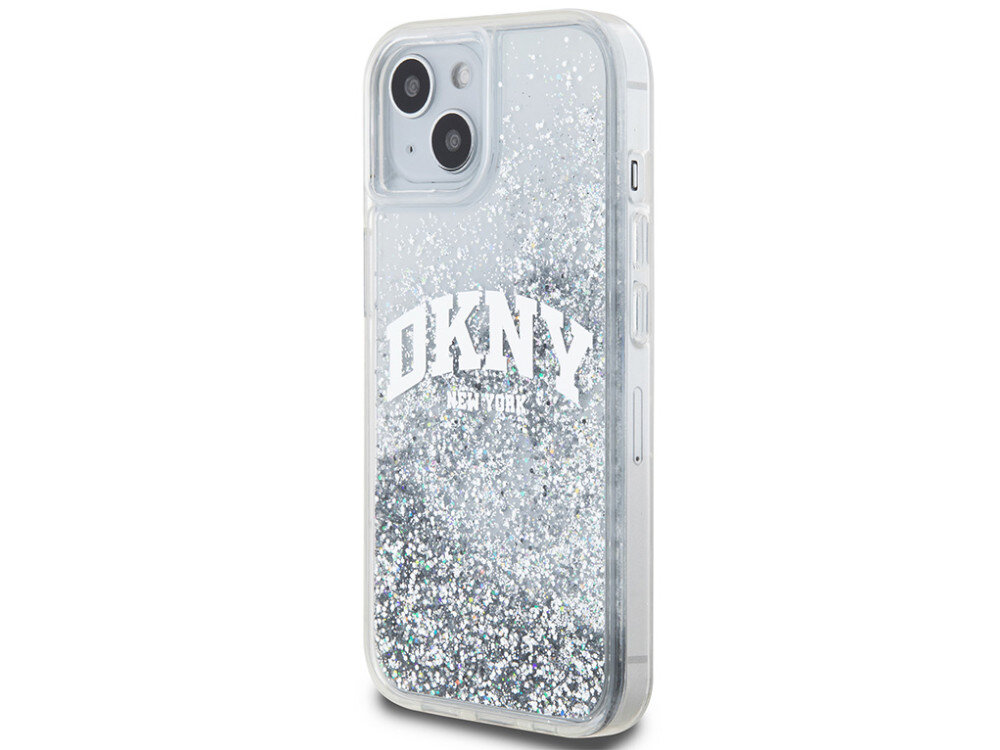 Etui DKNY Liquid Glitter Big Logo idealnie przylega do Twojego telefonu skutecznie amortyzuje wstrząsy