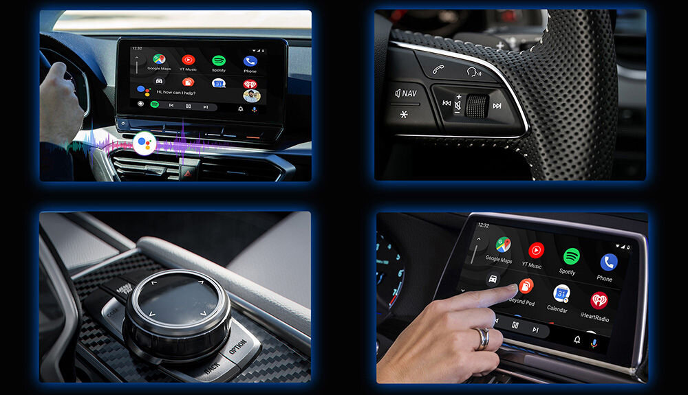 Adapter OTTOCAST Play2Video Pro CA400-S Bezprzewodowy CarPlay Android Auto Czarny współpracuje z fabrycznymi systemami pojazdów obsługa funkcji sterowania głosowego kompatybilność z
kontrolą z kierownicy
ekranami dotykowymi regulacją za pomocą pokrętła dla osób ceniących funkcjonalność
i spójność w systemach pokładowych