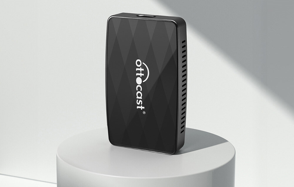 Adapter OTTOCAST MX CA360 Bezprzewodowy CarPlay Android Auto Czarny